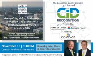 Executive Director to be recognized with Professional Excellence CID Award by Council for Quality Growth
